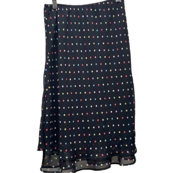 George Black Polka Dot Maxi Skirt - Picture 2 of 3